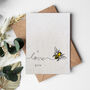 Bee I Love You Plantable Seed Card, thumbnail 1 of 2