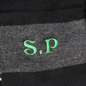 Men’s Personalised Initials Soft Bamboo Socks Gift Set, 2 of 8