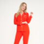 Personalised Super Soft Red Long Jersey Pyjamas, thumbnail 5 of 10