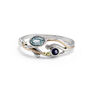 Sterling Silver Iolite And Blue Topaz Ring, thumbnail 6 of 7