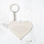 Mother And Family Large Heart Message Keyring, thumbnail 2 of 11