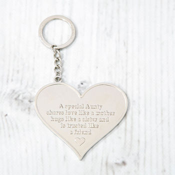 Mother And Family Large Heart Message Keyring, 2 of 11