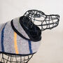 Striped Recycled Wool And Fleece Dog Coat, thumbnail 3 of 9