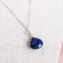 14 Kt Gold Filled Lapis Lazuli Gemstone Necklace, thumbnail 2 of 5