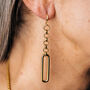 The Reevie Earrings Gold Chain Link Earrings, thumbnail 1 of 4