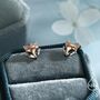 Sterling Silver Fox Head Stud Earrings, thumbnail 6 of 12