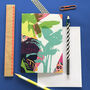 Pack Of Five Tropical Pop Art Cards, thumbnail 4 of 7