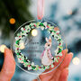 Babys First Christmas Personalised Acrylic Tree Bauble, thumbnail 1 of 11