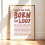 Born In 2007 18th Birthday Print, thumbnail 4 of 4