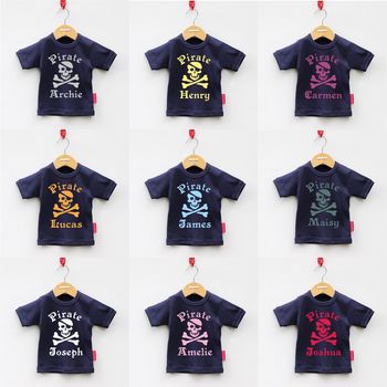 Personalised Pirate Short Sleeved T Shirt, 4 of 12
