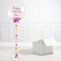 Personalised Flower Birthday Bubble Balloon, thumbnail 2 of 3
