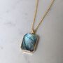 The Rectangle Labradorite Necklace, thumbnail 3 of 10