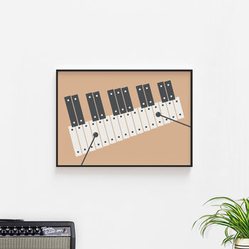 Xylophone Print | Glockenspiel Music Poster, 9 of 9