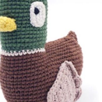 Handmade Mallard Duck Fair Trade Toy, 4 of 4