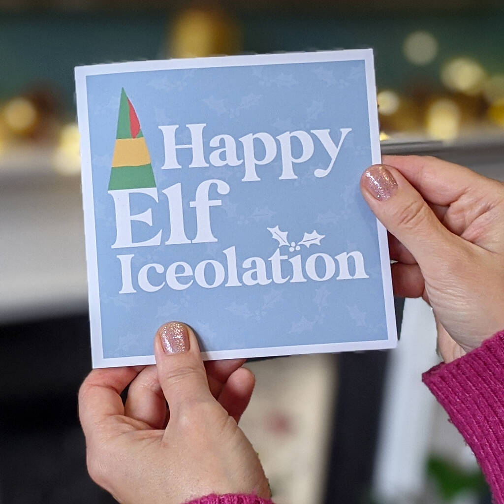 Elf Iceolation Christmas Card By Hands & Hearts | notonthehighstreet.com
