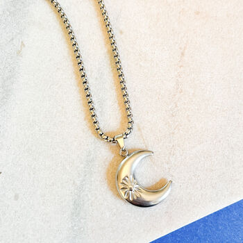 Sun And Moon Celestial Pendant Necklace, 3 of 3