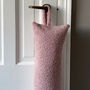Sherpa Fluffy Sheep Door Draught Excluder Dusky Pink, thumbnail 4 of 4