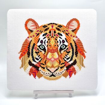 Mandala Tiger Cross Stitch Kit, 2 of 8