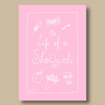 Life Of A Showgirl, Taylor Swift Inspired Print, 7 of 8