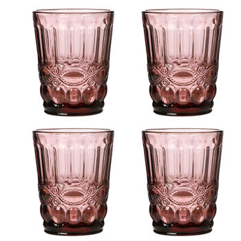 Set Of Four Rose Quartz Glass Tumblers, 2 of 8