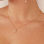 Solid Gold Or White Gold Pearl Initial Necklace, thumbnail 1 of 10