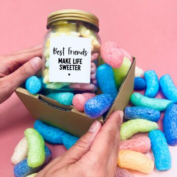 Best Friends Make Life Sweeter, Sweets In A Jar Gift, 3 of 6