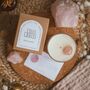 Rose Quartz Crystal Intention Candle A Gift For Love, thumbnail 5 of 6