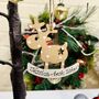 Personalised Sister Decoration Reindeer Christmas Tree, thumbnail 4 of 5