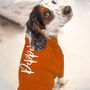 Personalised Dog Fleece In Burnt Orange, thumbnail 1 of 3