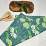 Blue Floral Tea Towel And Oven Gloves Set, thumbnail 6 of 9