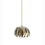 Hanging Antique Brass Leaf Ceiling Lamp, thumbnail 3 of 4