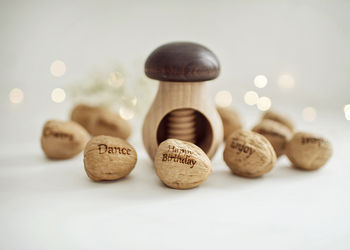 Wooden Nutcracker And Personalised Wishing Walnuts, 4 of 5