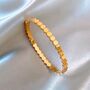 Hexagon Link Bangle In Gold, thumbnail 1 of 2