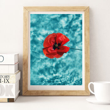 'Poppy In The Pool' Photographic Art Gallery Wall Print, 2 of 2