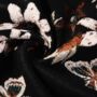 Embroidered Butterfly And Floral Border Pashmina Scarf, thumbnail 5 of 5