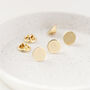 Gold Plated Engraved Initial Lapel Pin, thumbnail 3 of 12