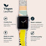 Abstract Collage Vegan Leather Apple Watch Band, thumbnail 2 of 7