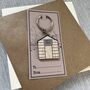 Father's Day Dad's Shed Gardening Themed Keyring, thumbnail 1 of 3