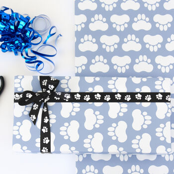 Paw Prints Gift Wrapping Paper – Adorable And Eco Friendly, 4 of 11