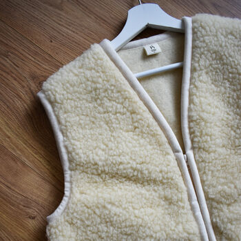 Natural Wool Bodywarmer, 6 of 9