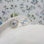 Handmade Delicate Moonstone Stud Earrings, thumbnail 4 of 8