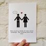 Personalised Joke Couples Card, thumbnail 1 of 2