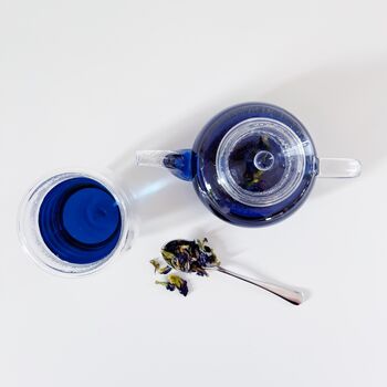 Small Clear Glass Infuser Teapot, 3 of 10