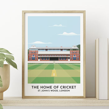 Personalised Print Gift Of Any Cricket Ground, 3 of 11