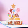 Happy Birthday Cake Pop Up Card, thumbnail 1 of 5
