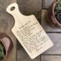 Personalised Hand Written Recipe Paddle Board, thumbnail 2 of 5