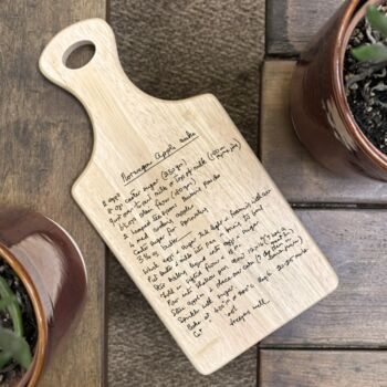 Personalised Hand Written Recipe Paddle Board, 2 of 5