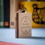 Personalised Teacher Gift Little Book Wooden Keyring, thumbnail 11 of 12