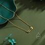 Cute Little Safety Pin Pendant Necklace, thumbnail 4 of 11