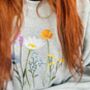 Wildflowers Foral Embroidered Sweatshirt, thumbnail 1 of 5